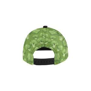 Broccoli pattern green background All Over Print Snapback Cap