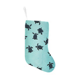 Sea turtle with blue ocean backgroud Christmas Stocking