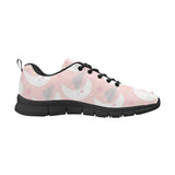 Cute moon cloud star pattern pink dot background Women's Sneaker Shoes