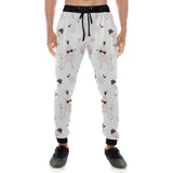 Poodle dog rose cake pattern Unisex Casual Sweatpants