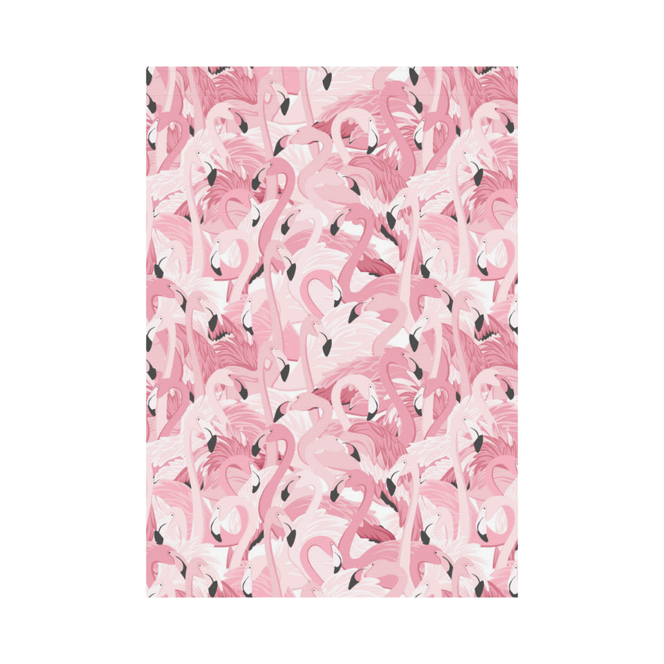 Pink flamingos pattern background House Flag Garden Flag