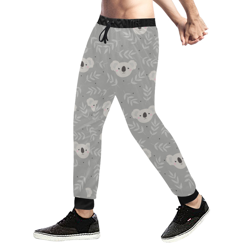 Cute koala leaves pattern Unisex Casual Sweatpants