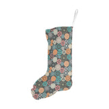 Gear Pattern Print Design 05 Christmas Stocking
