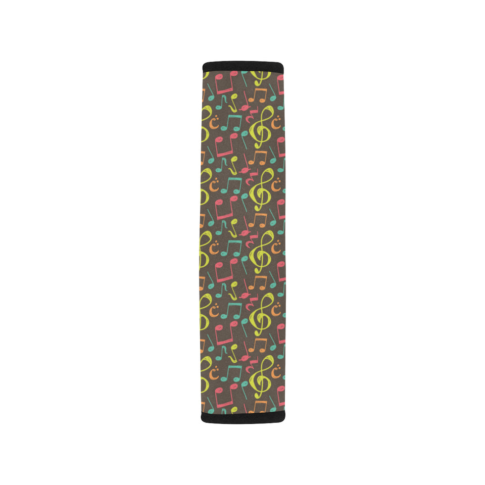 Music Notes Pattern Print Design 05 Car Seat Belt Cover