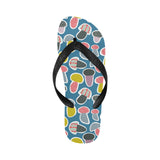 Colorful mushroom design pattern Unisex Flip Flops