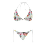 Colorful orchid flower pattern Sexy Bikinis Two-Piece Swimsuits