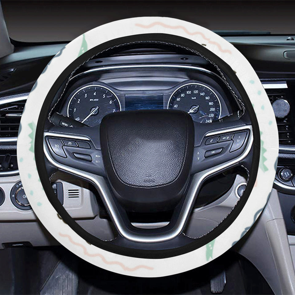 Crocodile diver pattern Car Steering Wheel Cover