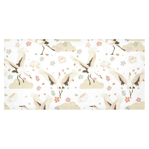 Beautiful Japanese cranes pattern Tablecloth