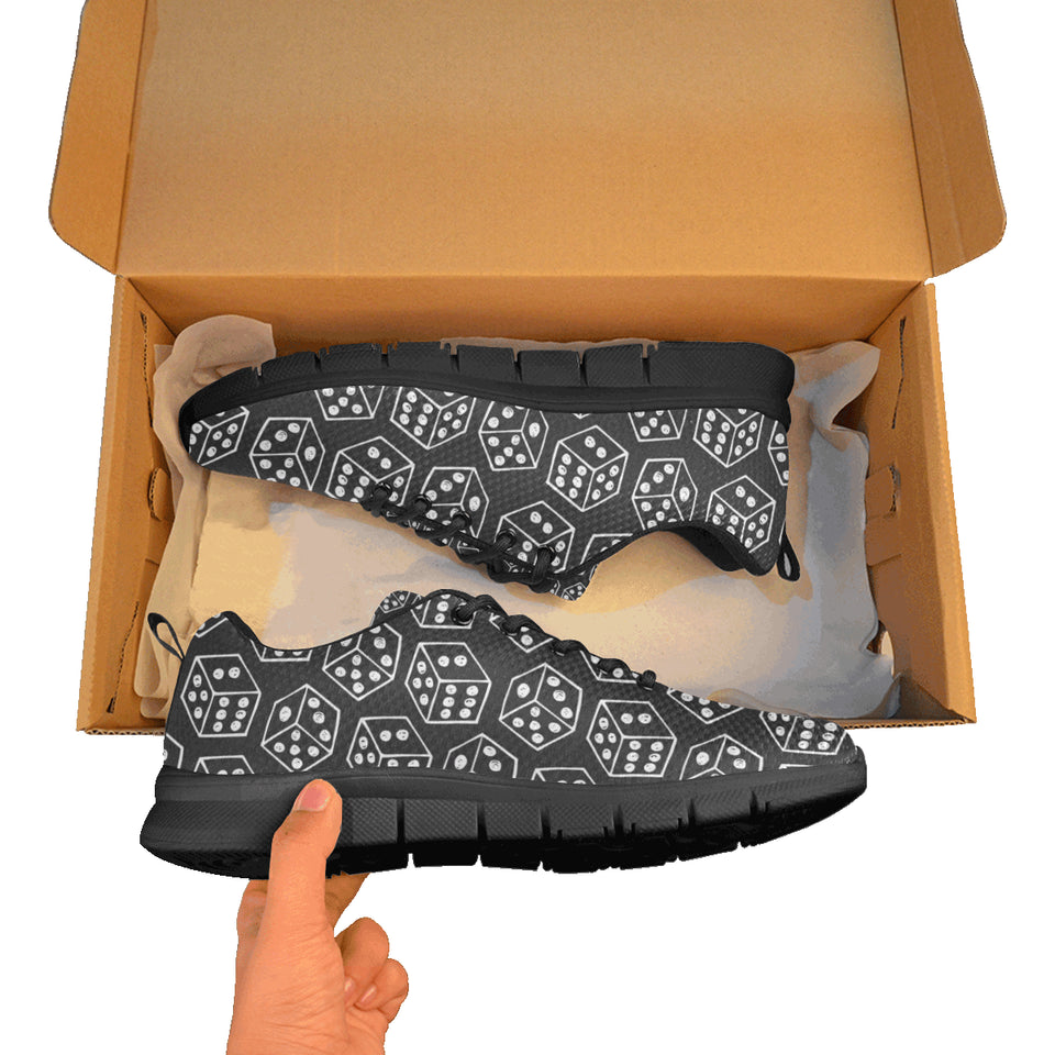 Dice Pattern Print Design 01 Men's Breathable Sneakers ( Model 055)