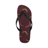 Boomerang Australian aboriginal ornament circle bl Unisex Flip Flops