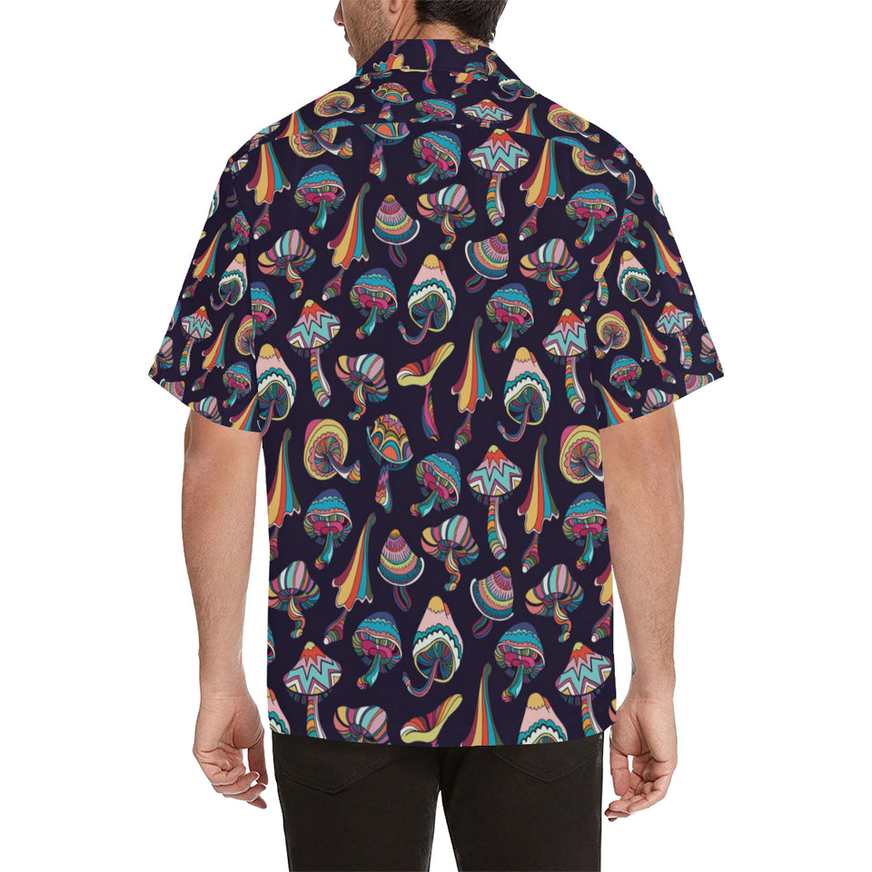 Colorful mushroom pattern Men's All Over Print Hawaiian Shirt