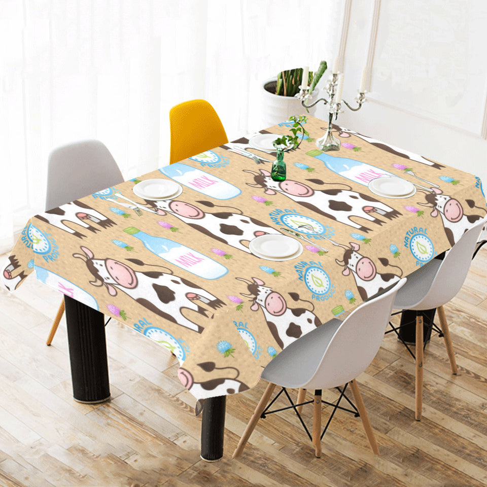 Cow bottle of milk pattern Tablecloth