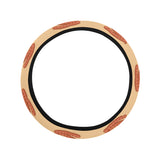 Sausage Pattern Print Design 03 Car Steering Wheel Cover