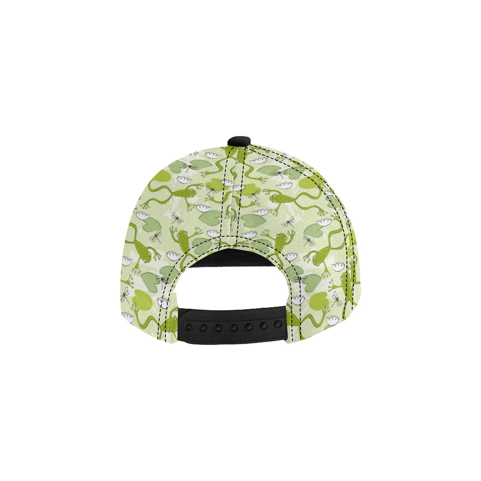 Cute frog dragonfly pattern All Over Print Snapback Cap