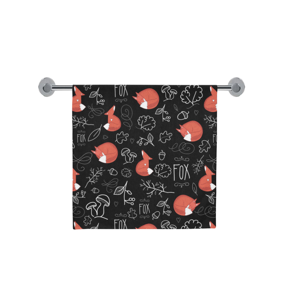 fox sleeping fox pattern Bath Towel