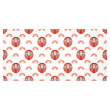 Daruma japanese wooden doll design pattern Tablecloth