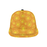 Sun orange background All Over Print Snapback Cap