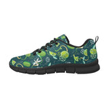 Lime ice flower pattern Women's Sneaker Shoes