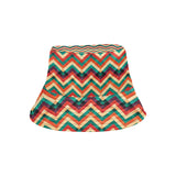 zigzag  chevron colorful pattern Unisex Bucket Hat