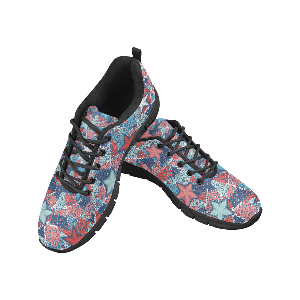 Hand drawn colorful starfish Men's Sneaker Shoes
