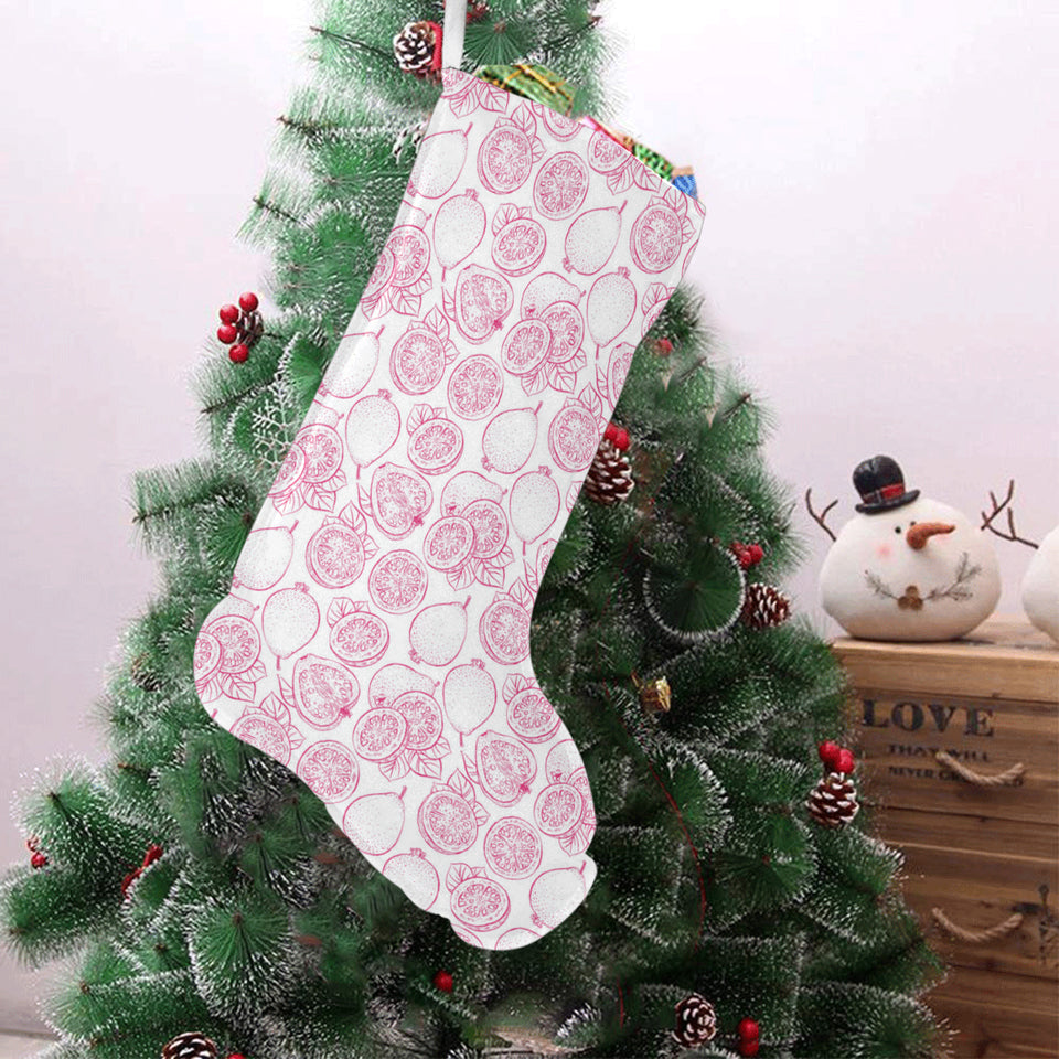 Sketch guava pattern Christmas Stocking
