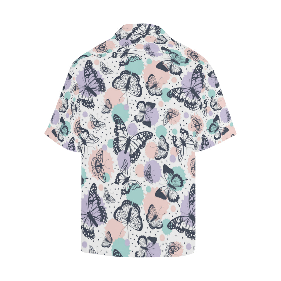 Butterfly pattern Men's All Over Print Hawaiian Shirt