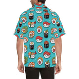 Cute sushi pattern Men's All Over Print Hawaiian Shirt