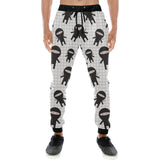 Ninja pattern plaid background Unisex Casual Sweatpants