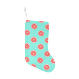 Grapefruit green background Christmas Stocking
