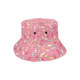 Pink donut glaze candy pattern Unisex Bucket Hat