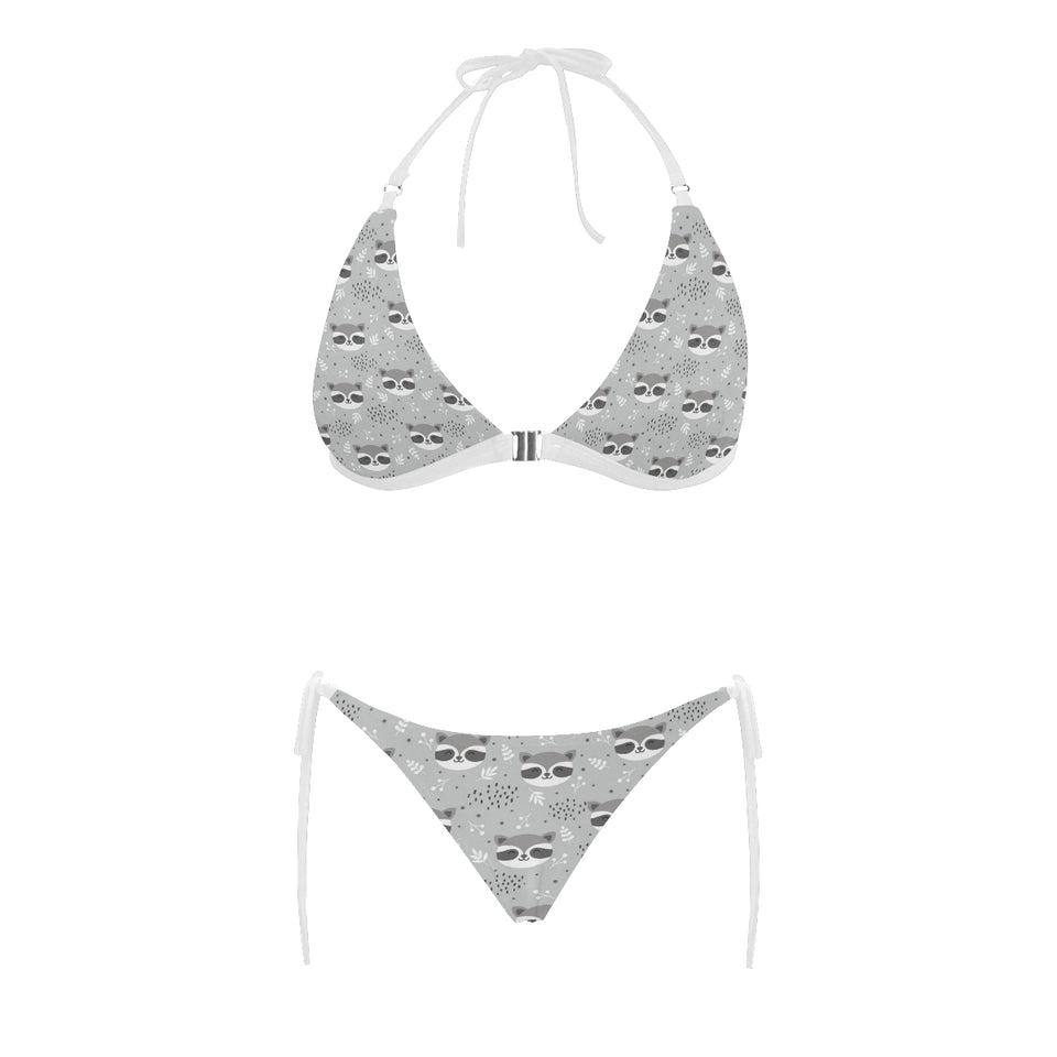 Cute raccoons leaves dot Sexy Bikinis Two-Piece Swimsuits