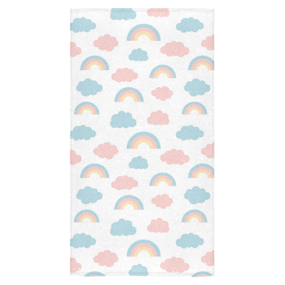 Cute rainbow clound pattern Bath Towel