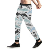 Cute dolphins Childish Style pattern Unisex Casual Sweatpants