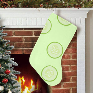 Cucumber pattern Christmas Stocking