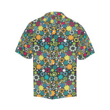 Gear Pattern Print Design 03 Men's All Over Print Hawaiian Shirt (Model T58)