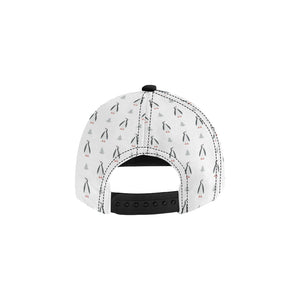 Penguin pattern All Over Print Snapback Cap