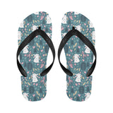 Cute rabbit pattern Unisex Flip Flops