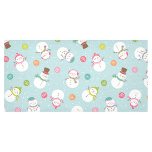 Cute snowman snowflake pattern Tablecloth