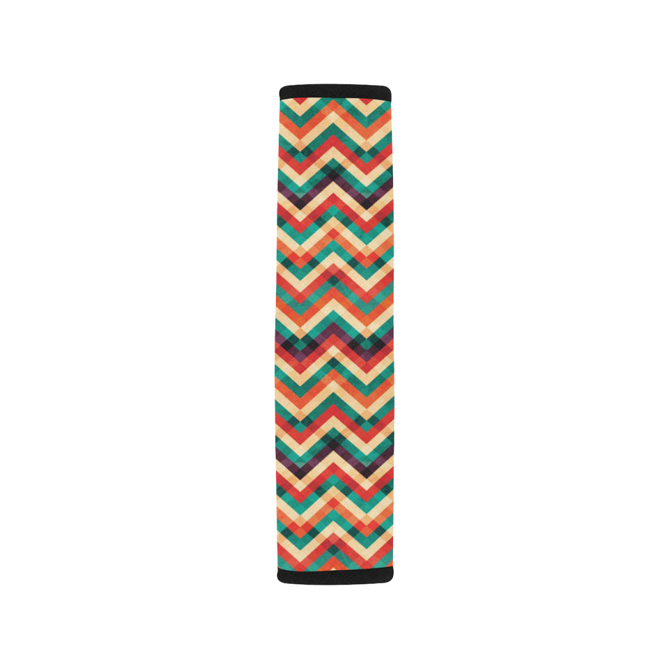 zigzag  chevron colorful pattern Car Seat Belt Cover
