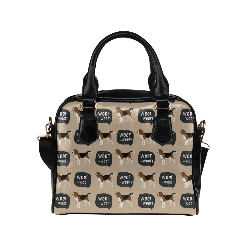 Beagle pattern Shoulder Handbag