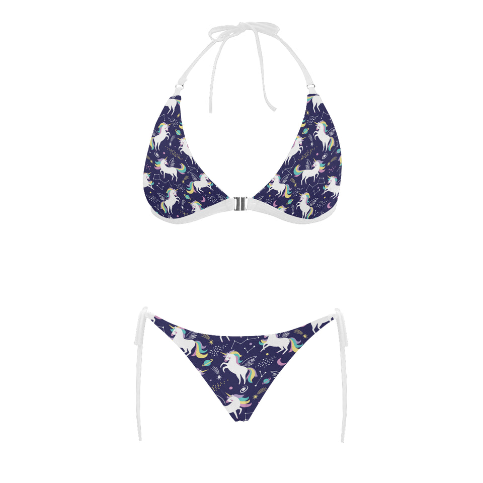 Hand drawn cute unicorn star planet Sexy Bikinis Two-Piece Swimsuits