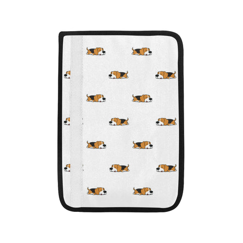 Cute beagle dog sleeping pattern Car Seat Belt Cover