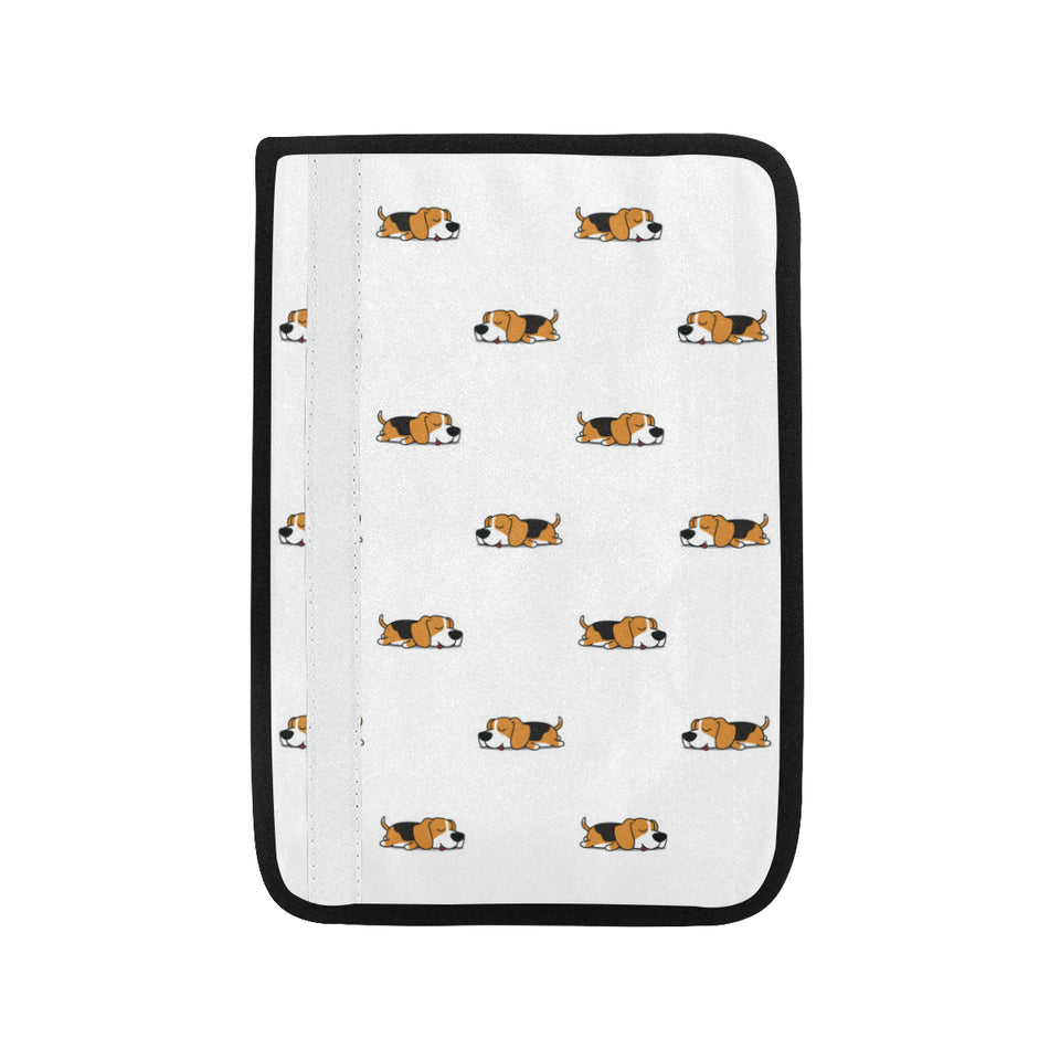 Cute beagle dog sleeping pattern Car Seat Belt Cover