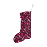 Lips Pattern Print Design 03 Christmas Stocking