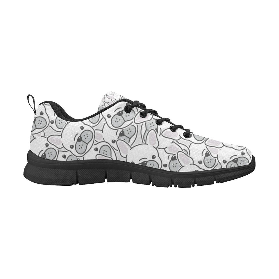 Cute french bulldog head pattern Men's Sneaker Shoes
