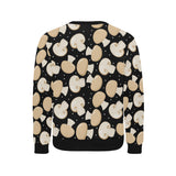 Champignon mushroom pattern Men's Crew Neck Sweatshirt