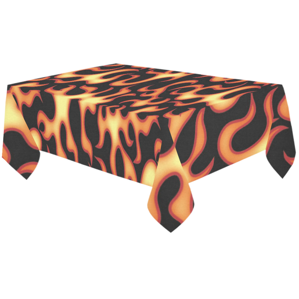 Fire flame dark pattern Tablecloth