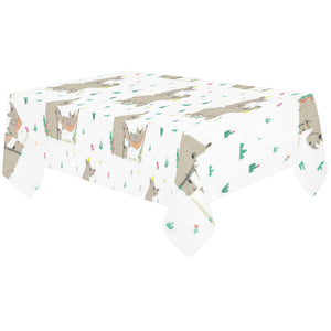 Cute Rhino pattern background Tablecloth