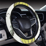 Hot Air Balloon Bird Cloud Pattern Car Steering Wheel Cover
