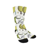 Hot Air Balloon Bird Cloud Pattern Crew Socks